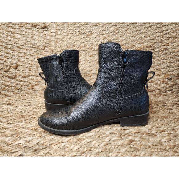 VERY VOLATILE Women's 7 Black Western Ankle Biker Boots Zip-Up - Picture 7 of 10